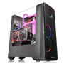 Thermaltake View 28 RGB Gull-Wing Window Black Midi Tower, sin fuente, USB 3.0/2.0, 1x120mm