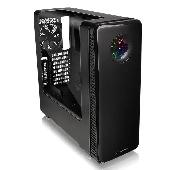 Thermaltake View 28 RGB Gull-Wing Window Black Midi Tower, sin fuente, USB 3.0/2.0, 1x120mm Thermaltake View 28 RGB Gull-Wing Window Black Midi Tower, sin fuente, USB 3.0/2.0, 1x120mm