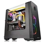 Thermaltake View 28 RGB Gull-Wing Window Black Midi Tower, sin fuente, USB 3.0/2.0, 1x120mm