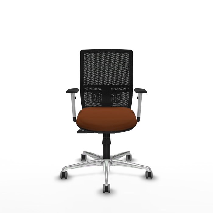PIQUERAS Y CRESPO Silla de oficina Yunquera con mecanismo Sincro, Marrón y Negro PIQUERAS Y CRESPO Silla de oficina Yunquera con mecanismo Sincro, Marrón y Negro