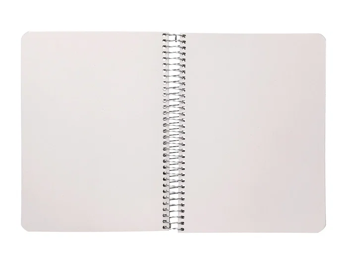 Liderpapel Cuaderno Espiral A5 120 Hojas, Papel 80g 100% Reciclado, Tapa Kraft Contracolada, para Notas, Dibujo o Viaje - Liso