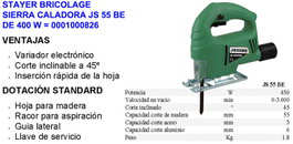 STAYER Sierra Caladora JS 55 BE de 450W