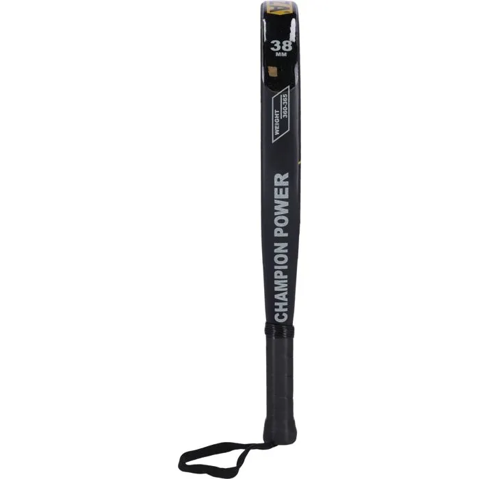FZ FORZA Pala de pádel Champion Power Grafito 18K 100% tejido Superficie mate Espuma EVA dura Forma diamante Negra