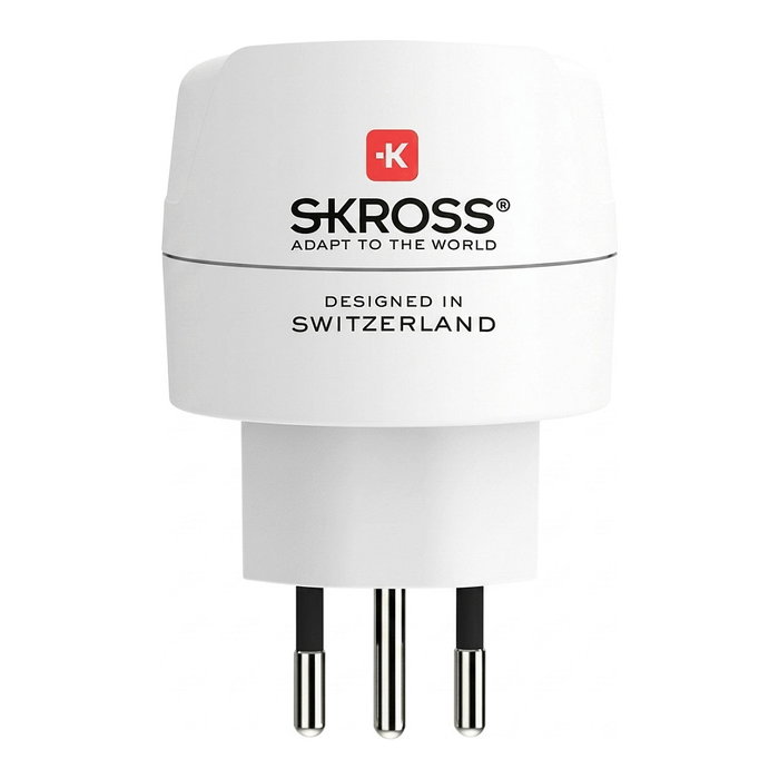 SKROSS Adaptador de viaje de Europa a Suiza, Italia y Brasil SKROSS Adaptador de viaje de Europa a Suiza, Italia y Brasil