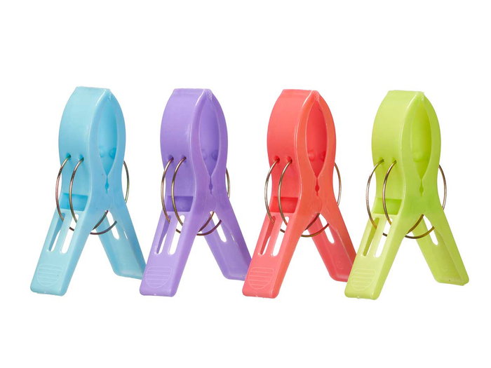 Arte Regal Set 4 Pinzas Surtidos Colores 9.5 x 16 x 8 cm Plástico (Set de 24)