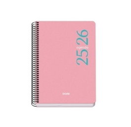 Agenda Escolar (2025-26) Dohe Basic Esencial Espiral Tapa Pp A5 150X210 S/V Rosa