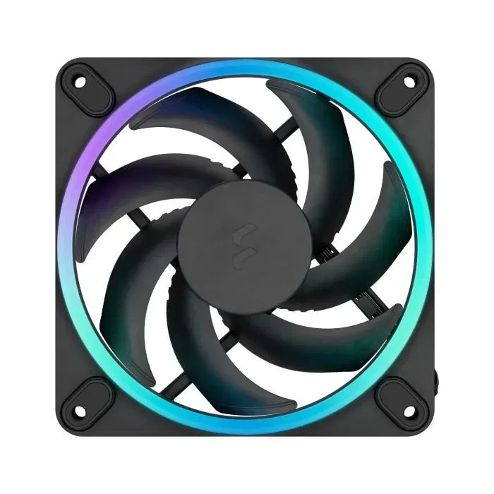Fractal Design Momentum 12 RGB Ventilador para PC FDB Anillo de Luz ARGB Gen 2 Control PWM Negro