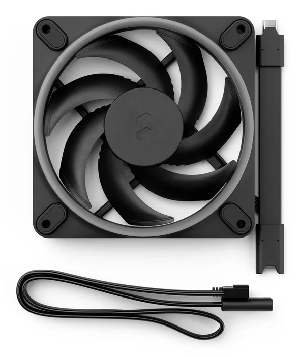Fractal Design Momentum 12 RGB Ventilador para Caja PC - 12 cm, 2200 RPM, 106.2 m³/h, 28.03 dB, PWM, Rodamiento FDB, Negro (1 Unidad) Fractal Design Momentum 12 RGB Ventilador para Caja PC - 12 cm, 2200 RPM, 106.2 m³/h, 28.03 dB, PWM, Rodamiento FDB, Negro (1 Unidad)