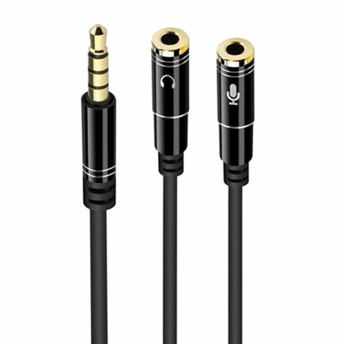 Ewent EC1641 Cable Adaptador de Audio 0,3 m Negro