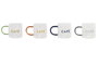 DKD Home Decor Set de 4 Tazas de Café Multicolor de Borosilicato