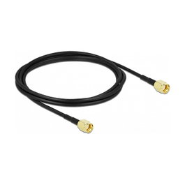 DeLOCK Cable de antena RP-SMA macho a RP-SMA macho LMR/CFD100 2 m