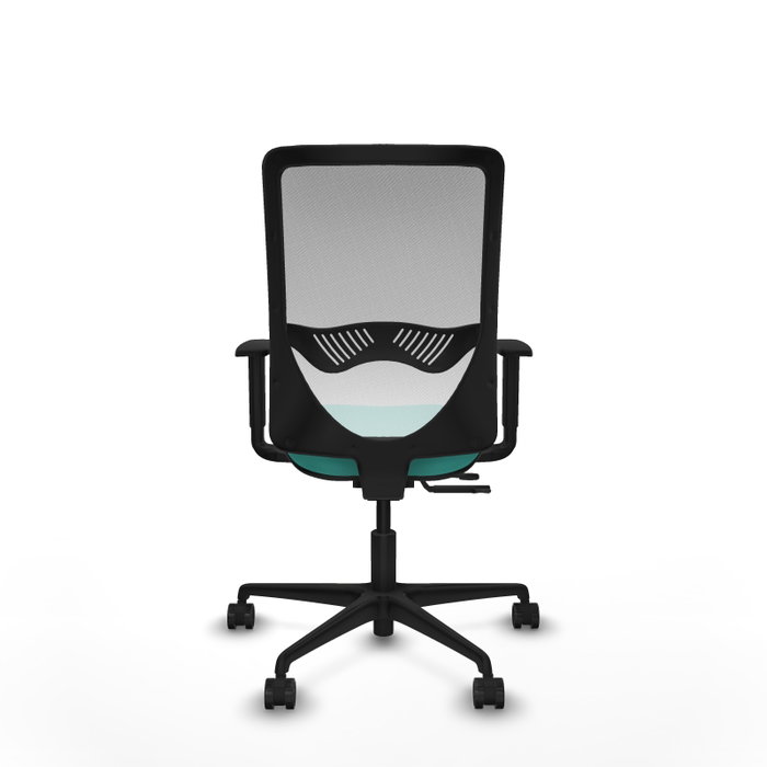 PIQUERAS Y CRESPO Silla de oficina Zulema con mecanismo Sincro/Traslack Turquesa y Blanco PIQUERAS Y CRESPO Silla de oficina Zulema con mecanismo Sincro/Traslack Turquesa y Blanco