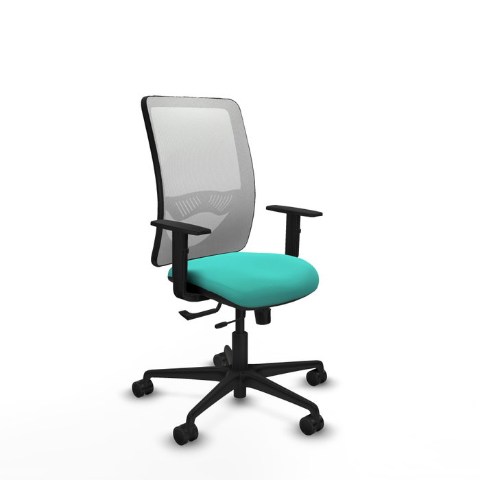 PIQUERAS Y CRESPO Silla de oficina Zulema con mecanismo Sincro/Traslack Turquesa y Blanco PIQUERAS Y CRESPO Silla de oficina Zulema con mecanismo Sincro/Traslack Turquesa y Blanco