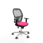 PIQUERAS Y CRESPO Silla de oficina Jorquera con mecanismo Sincro, Rosa y Gris