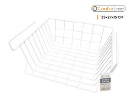 Confortime Cesta para Estante de Cocina 29 cm x 27 cm x 15 cm (12 Unidades)