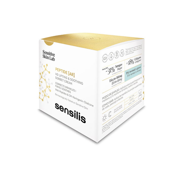 Sensilis PEPTIDE [AR] Crema Sorbete Efecto Lifting Antiarrugas y Antiedad - Tratamiento Facial Reafirmante 50 ml