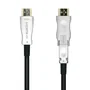 Aisens A148-0513 Cable HDMI 2.0 AOC Premium 40m, Tipo A Macho a Micro HDMI Tipo D Macho, 18Gbps 4K@60Hz HDR10 ARC, Fibra Óptica/Cobre, Incluye Adaptador