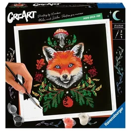Ravensburger CreArt Kit de dibujo Zorro - Pixie Cold Edition - 20x20cm