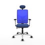 PIQUERAS Y CRESPO Silla de oficina Motilla con mecanismo Sincro/Traslack Azul