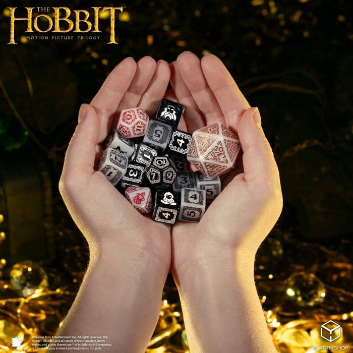 Q Workshop El Hobbit TCG Set de 16 Dados Radiant Dawn