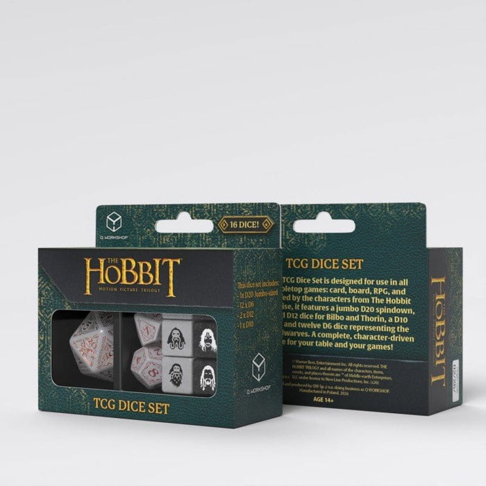 Q Workshop El Hobbit TCG Set de 16 Dados Radiant Dawn