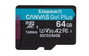 Kingston Canvas Go! Plus 64GB microSDXC U3 V30 A2 con Adaptador SD