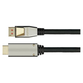 PYTHON Series GC-M0218 Cable Adaptador DisplayPort 1.4 a HDMI 2.0 de 3m 4K UHD @ 60Hz Negro