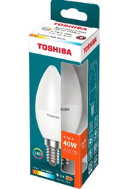 Toshiba Essential C37 Bombilla LED E14 4.7W 2700K