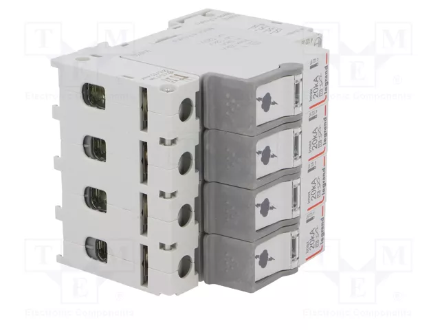 LEGRAND Limitador de sobretensiones Tipo 2 4 polos 20kA 320VAC IP20