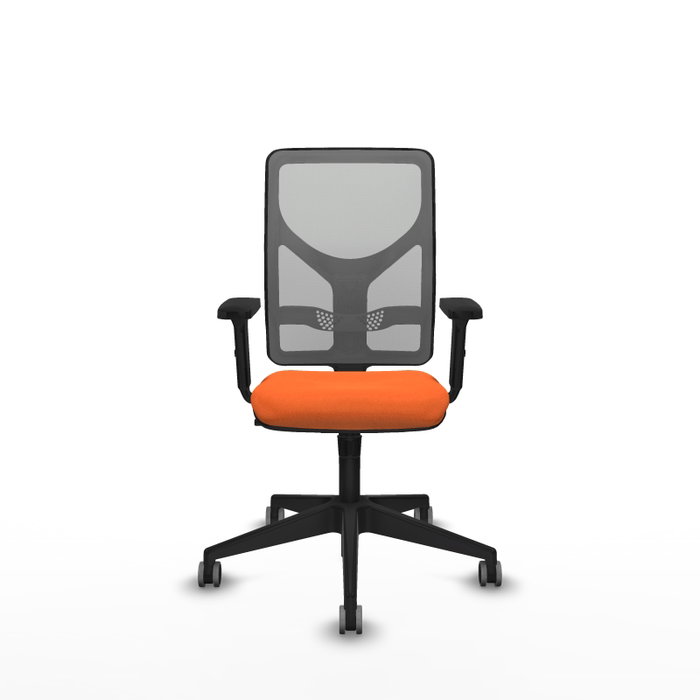 PIQUERAS Y CRESPO Silla de oficina Motilla Naranja y Gris