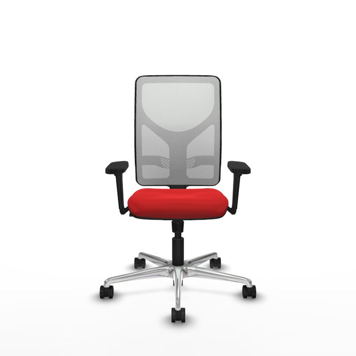 PIQUERAS Y CRESPO Silla de oficina Motilla con mecanismo Sincro, Rojo y Blanco PIQUERAS Y CRESPO Silla de oficina Motilla con mecanismo Sincro, Rojo y Blanco