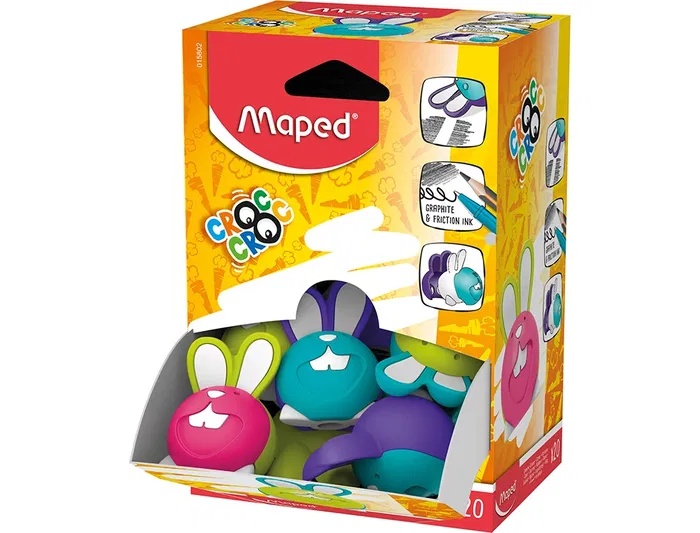 Maped Goma de borrar Croc Croc Duo Conejo Colores Surtidos