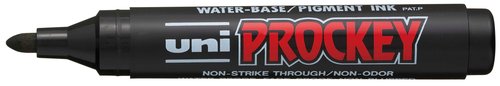 UNI-BALL Prockey Marcador Tinta Opaca No Perm. Negro (Set de 12) UNI-BALL Prockey Marcador Tinta Opaca No Perm. Negro (Set de 12)
