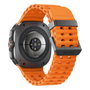 SAMSUNG Galaxy Watch Ultra LTE 47 mm Titanio Gris con Banda Naranja