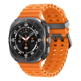 SAMSUNG Galaxy Watch Ultra LTE 47 mm Titanio Gris con Banda Naranja
