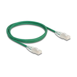 DeLOCK Cable de red RJ45 Cat.6A U/FTP Slim 1 m Verde