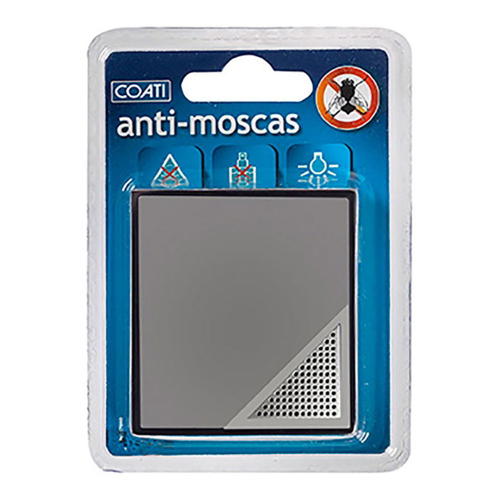 Coati Repelente de moscas por ultrasonidos 0,4 w cobertura 25 m² gris