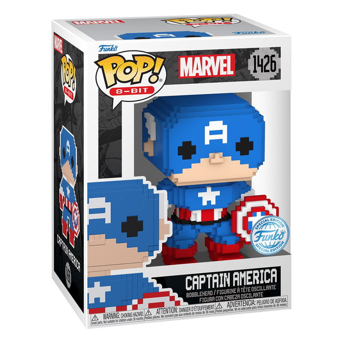 Funko Marvel POP! 8-Bit Captain America Figura de Vinilo 9 cm Funko Marvel POP! 8-Bit Captain America Figura de Vinilo 9 cm