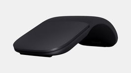 Microsoft Ratón Bluetooth Arc Mouse Plegable Conexión 2.4 GHz y Bluetooth 4.1, Scroll Vertical y Horizontal, 10m