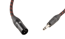 Cable Ek Audio Trenzado de Tela para Micrófono Jack-Xlr Macho 9 Metros