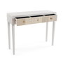 Versa Consola Eclipsia 3 Cajones Minimalista 31x80x101 cm Madera MDF con Vinilo Mármol