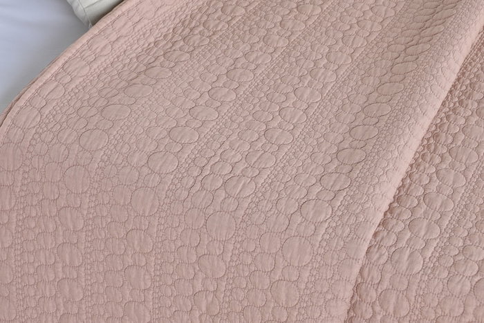DKD Home Decor Linen collection 1c24 Colcha Malva 260 x 240 cm