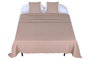 DKD Home Decor Linen collection 1c24 Colcha Malva 260 x 240 cm