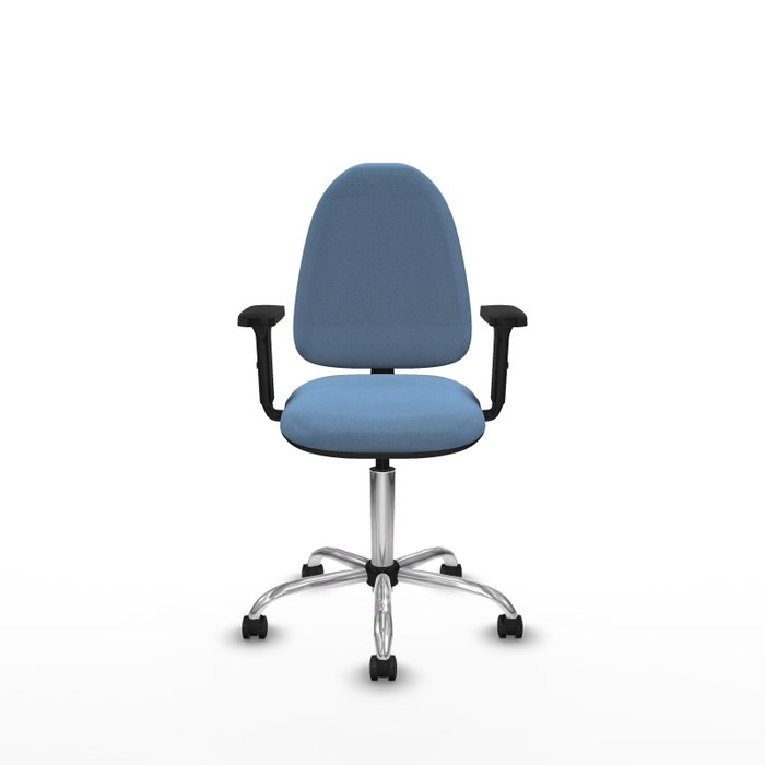 PIQUERAS Y CRESPO Silla de oficina Aýna Azul cielo con brazos 2D PIQUERAS Y CRESPO Silla de oficina Aýna Azul cielo con brazos 2D