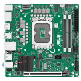 ASUS PRO Q870I-C-CSM, placa base formato Mini-ITX con chipsets Intel Q870 y C246, soporte para procesadores Intel de 8ª y 9ª generación