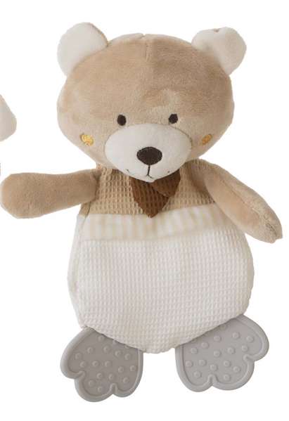 Creaciones Llopis Dou-Dou Activity Sonajero Oso Beig 22cm Poliéster