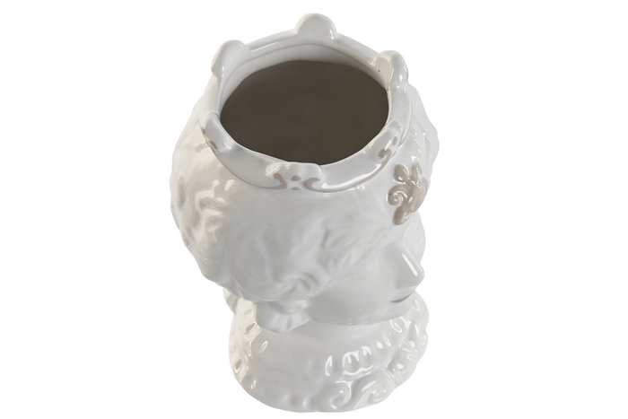 DKD Home Decor Macetero Mediterraneo Sicilia 2024 Blanco Beige Porcelana 10 x 14.5 x 10 cm (4 Unidades) DKD Home Decor Macetero Mediterraneo Sicilia 2024 Blanco Beige Porcelana 10 x 14.5 x 10 cm (4 Unidades)