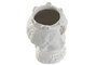 DKD Home Decor Macetero Mediterraneo Sicilia 2024 Blanco Beige Porcelana 10 x 14.5 x 10 cm (4 Unidades)