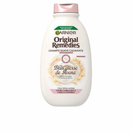 Garnier Original Remedies Champú Delicatesse de Avena - Champú Hidratante para Cabellos y Cuero Cabelludo Sensibles - 400 ml