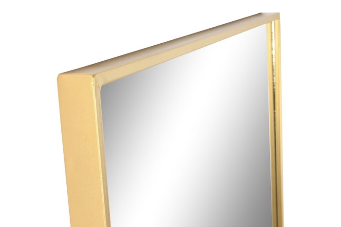 DKD Home Decor Espejo de Hierro y Cristal Dorado 70x3,5x200 cm
